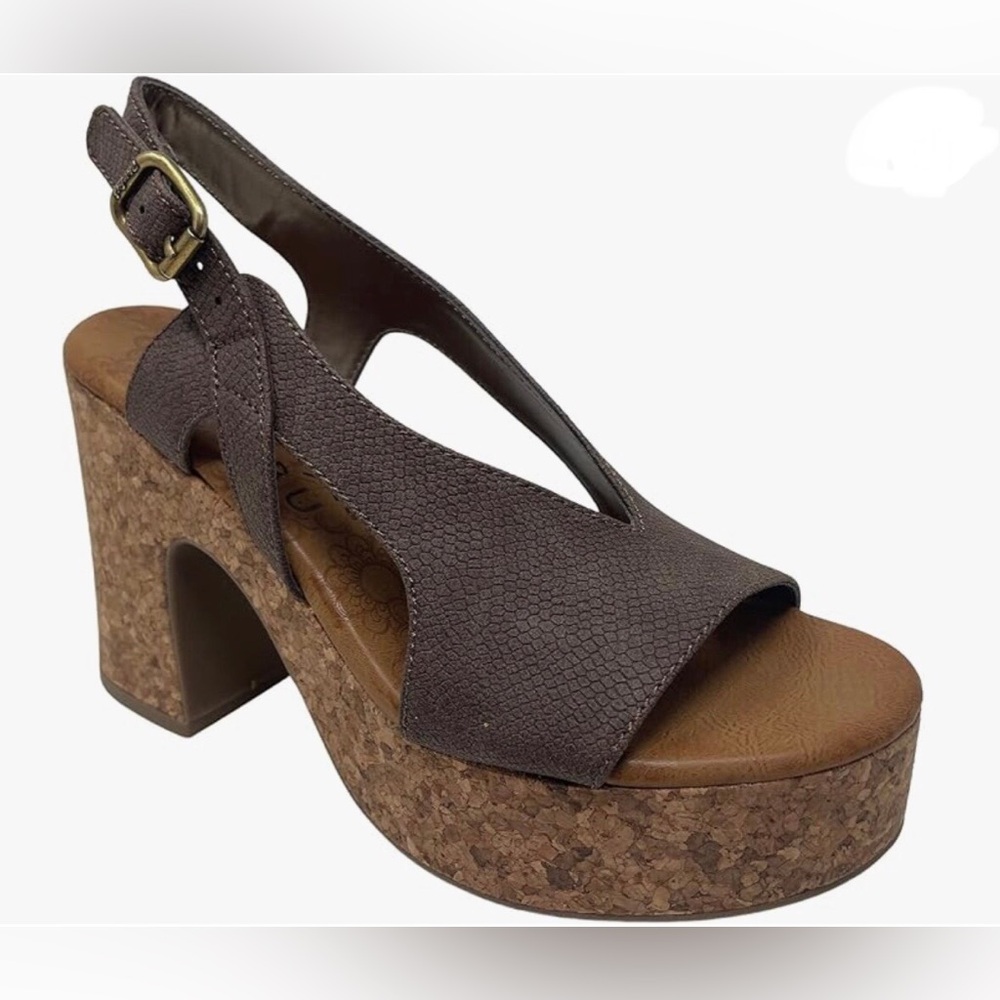 Blowfish Brown Platform Sandals